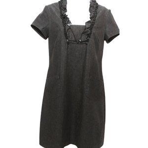 PERCEPTION BLACK DENIM JEAN DRESS